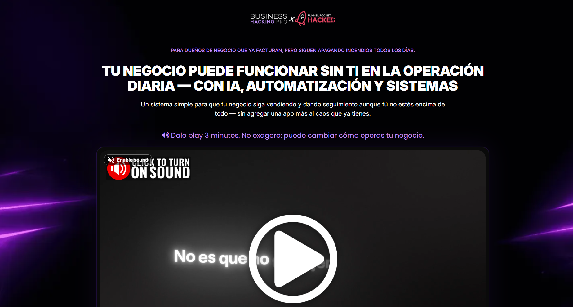 Sitio web de Business Hacking Pro